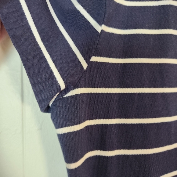 Tommy Hilfiger Blue Striped Layered Polo Size XL Anchor - Picture 12 of 16